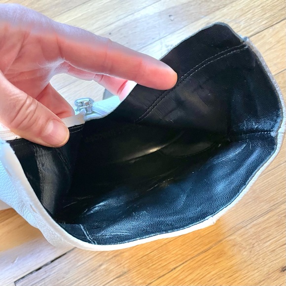 Rebecca Minkoff Studded Leather Ankle Boots, White sz 8.5 - Picture 10 of 11